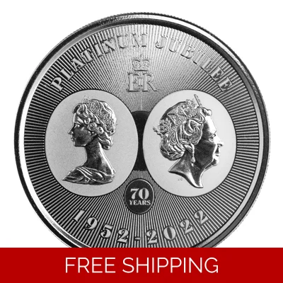 2 x 1oz .999 Silver QEII Platinum Jubilee